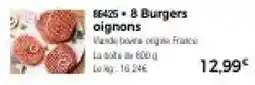 Thiriet 8 Burgers oignons offre
