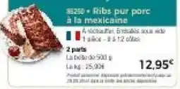 Thiriet Ribs pur porc offre