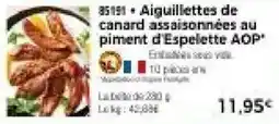 Thiriet Aiguillettes de canard assaisonnées au piment d'Espelette AOP offre
