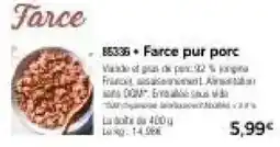 Thiriet B5336 Farce pur porc offre