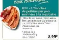 Thiriet Trenches de poitrine pur porc offre