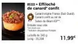 Thiriet Effiloché de canard* confit offre