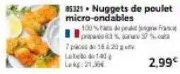 Thiriet Nuggets de poulet micro-ondables offre