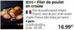 Thiriet Filet de poulet en croûte offre