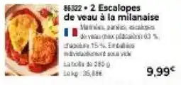 Thiriet 86322 + 2 Escalopes de veau à la milanaise offre