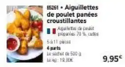 Thiriet Aiguillettes de poulet panées croustillantes offre