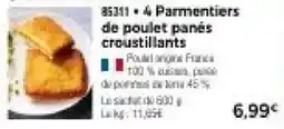Thiriet 85311 • 4 Parmentiers de poulet panés croustillants offre