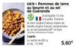 Thiriet Pommes de terre au beurre et au sel de Guérande offre