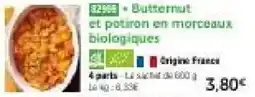 Thiriet Butternut et patiron en morceaux biologiques offre