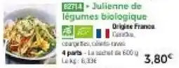 Thiriet Julienne de légumes biologique offre