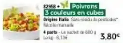 Thiriet Poivrons 3 couleurs en cubes offre