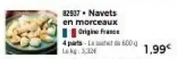 Thiriet Navets en morceaux offre
