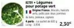 Thiriet Légumes pour potage vert offre