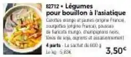 Thiriet Légumes pour bouillon à l'asiatique offre