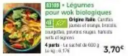 Thiriet Légumes pour wok biologiques offre