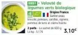 Thiriet Velouté de légumes verts biologique offre