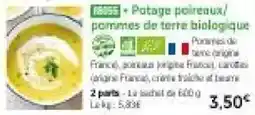 Thiriet Potage poireaux/pommes de terre biologique offre