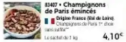 Thiriet Champignons de Paris émincés offre