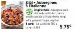 Thiriet Aubergines à l'italienne offre