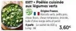 Thiriet 83877 Poêlée cuisinée aux légumes verts offre