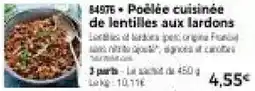 Thiriet Poêlée cuisinée de lentilles aux lardons offre
