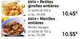 Thiriet Petites girolles entières offre