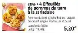 Thiriet 4 Effeuilés de pommes de terre à la sarladaise offre