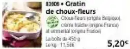 Thiriet Gratin de choux-fleurs offre