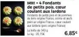Thiriet 84581 + 4 Fondants de petits pois, cœur coulant aux lardons offre