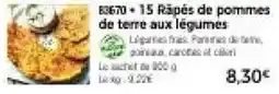 Thiriet B3670 Râpés de pommes de terre aux légumes offre