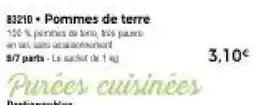 Thiriet Pommes de terre offre