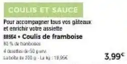 Thiriet Coulis de framboise offre