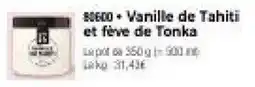 Thiriet Fragrance Vanille de Tahiti et fève de Tonka offre