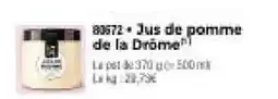 Thiriet Jus de pomme de la Drôme offre