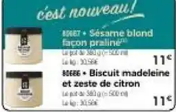 Thiriet Sésame blond façon praline offre