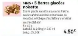 Thiriet 14635 5 Barres glacées noisette offre