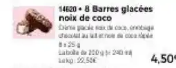 Thiriet Barres glacées noix de coco offre