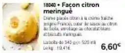 Thiriet 18040 Façon citron meringué offre