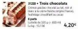 Thiriet Trois chocolats offre