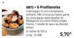 Thiriet Profiiteroles offre