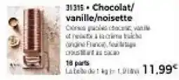 Thiriet Chocolat/vanille/noisette offre