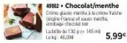 Thiriet Chocolat/menthe offre