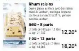Thiriet Rhum raisins offre