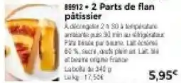 Thiriet 88912 • 2 Parts de flan pâtissier offre