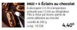 Thiriet 4 Éclairs au chocolat offre