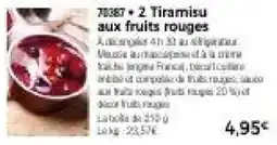 Thiriet Tiramisu aux fruits rouges offre