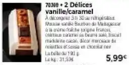 Thiriet 2 Délices vanille/caramel offre