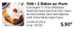 Thiriet Babas au rhum offre