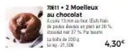 Thiriet π611 Moelleux au chocolat offre