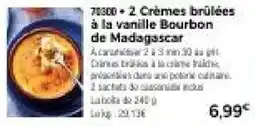 Thiriet 2 Crèmes brûlées à la vanille Bourbon de Madagascar offre